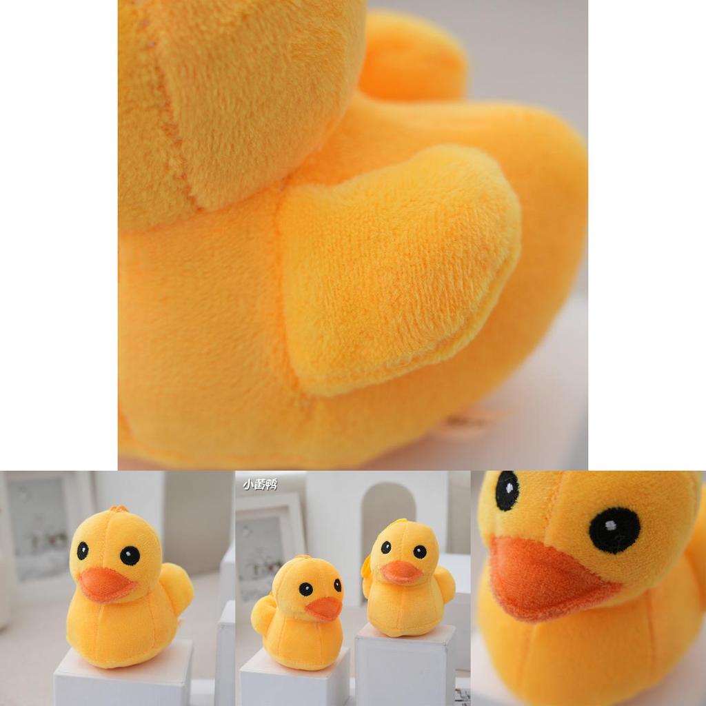 Yellow Adorable Small Duck Plush Keychain Doll Cute Cartoon Backpack Accessory