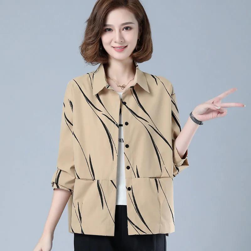 

Весна, Осень Повседневная рубашка-куртка Женский короткий свободный кардиган Женский топ Мода M хаки