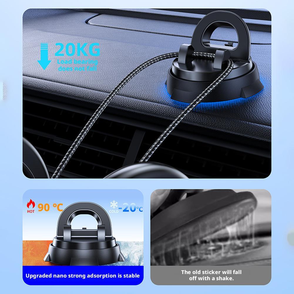 Dashboard Car Phone Holder 360° Rotation Universal Car Phone Mount With Non-Slip Silicone Replacement Tools For Smartphone