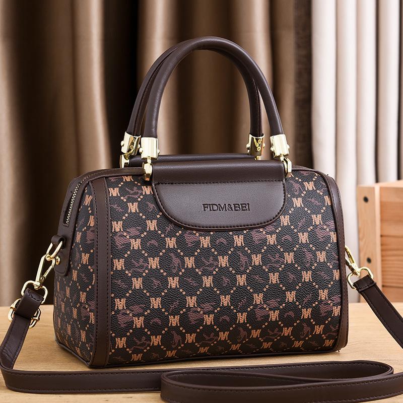 

Сумка Сумка через плечо Женская 2025 Новая Мода Сумка-подушка Бостон Женская Большая Вместимость Сумка Ручная Сумка На Плечо Женская Сумка кофейный