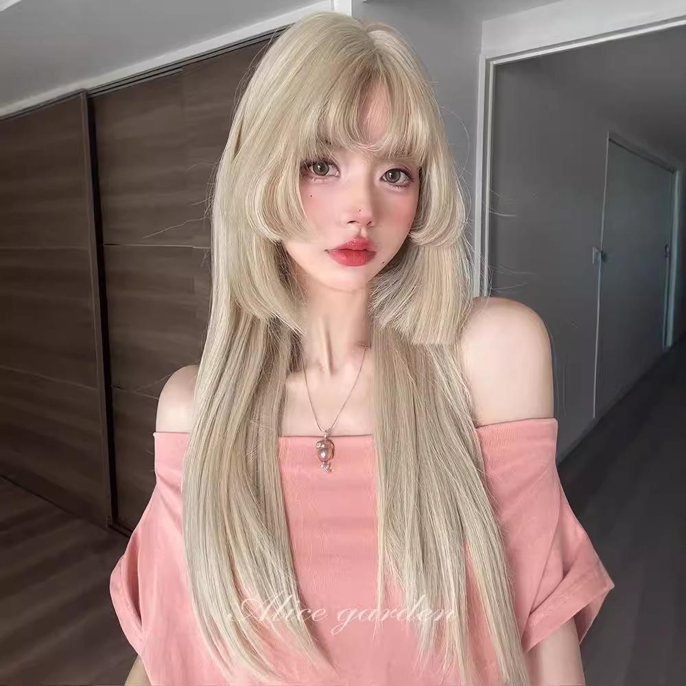 Dreamy Sunshine Long Straight Lolita Wig - Ancient Chinese JK Style