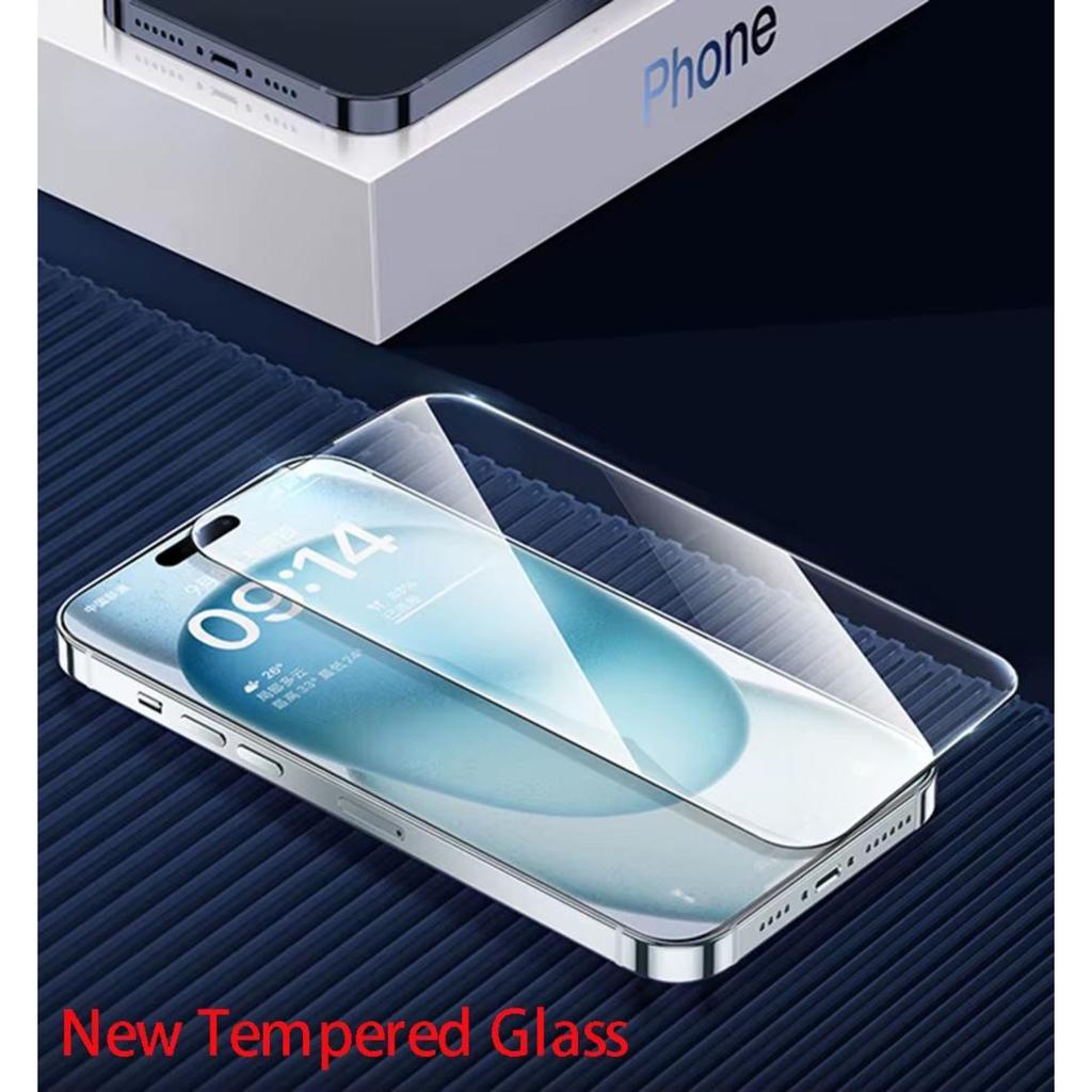 4Pcs Tempered Glass Screen Protector for IPhone 13 16 17 15 12 11 Pro Max 14 15 16 Plus 16e 12 13 Mini XR XS Air Toughened Glass
