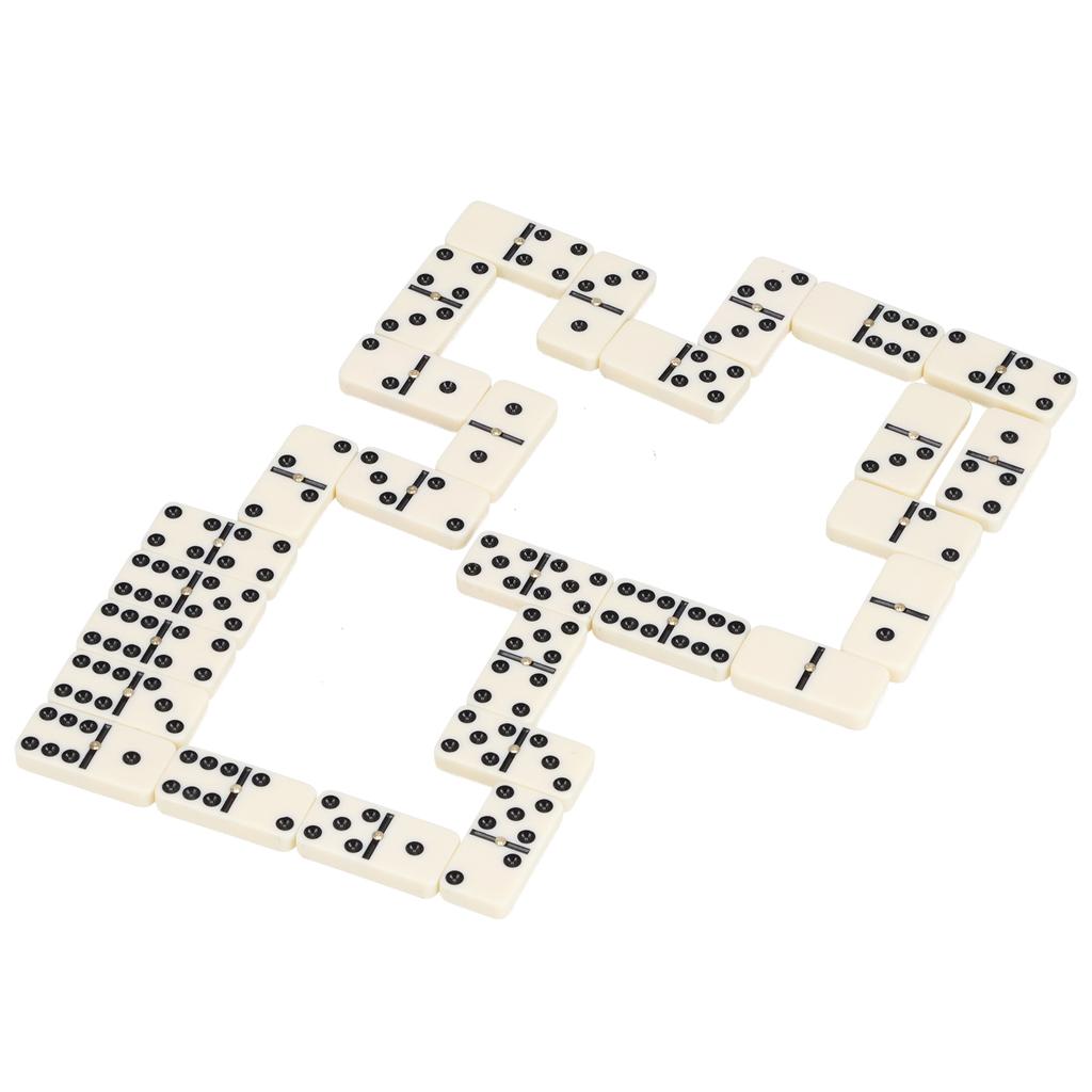 Domino Set Classic Dominoes 28 Pieces Amino Plastics Puzzle Dominoes for Boys Girls Party