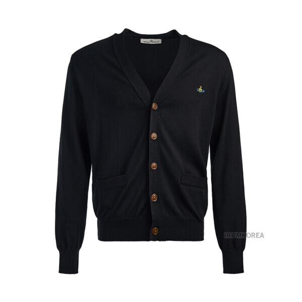 ViVienne WeStwood Men S Orb Logo V Neck Cardigan 2701000p Y0010 N401