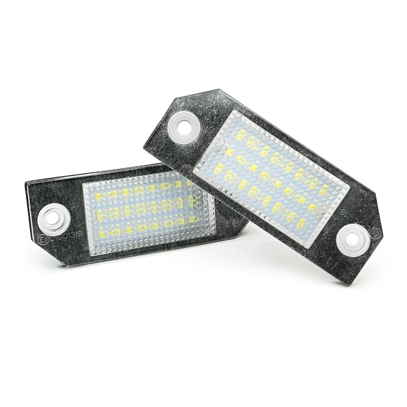 2Pcs LED License Plate Light For Ford C-MAX MK1 2003-2007 Focus MK2 2003-2008 Replace OEM 3M5A13550AA License Plate Lights 2