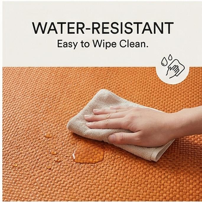 Double-Sided Natural Rattan Ice Silk Cooling Mat, Foldable Fitted/Flat Sheet, 2025 New Summer Air-Conditioned Mat for Home & Dorm