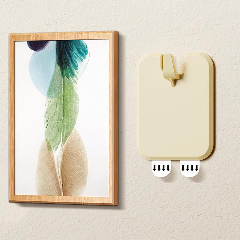 5pcs Strong Adhesive Photo Frame Hook No Drilling Picture Frame Hanger Seamless Oil Painting Mirror Picture Frame Removable Hook