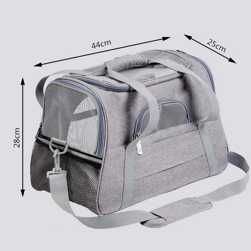 Dog Carrier Bag Soft Side Backpack Cat Pet Carriers Dog Travel Bags Airline Approved Transport For Small Dogs Cats Outgoing
