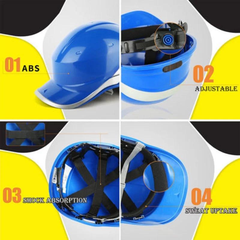 Bezpečnostní přilba Diamond V Bezpečnostní přilba High Vis Baseball Oboustranná samolepka Bezpečnostní ochrana klobouku Konstrukce Ochranná přilba Čepice