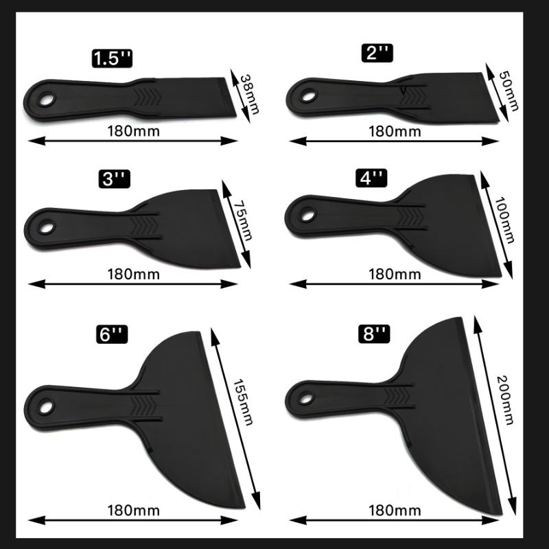 1Set Plastic Spatula 3D Printer Plastic Wallpaper Scraper Shovel 1-6/8 Inches Resin Spatula Cleaning Tool