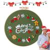 Christmas Cross Stitching Kits Merry Christmas DIY Kit with Patterns Instructions Embroidery Beginners Kit Needlepoint Kit