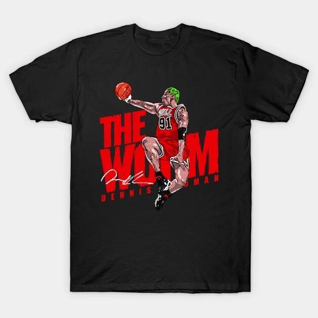 Men s and Women s T-shirts Rare Dennis Rodman T Shirt Cotton Men S-5XL Shirt M