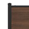 Metal Bed Frame without Mattress Brown Oak Effect 160x200 cm