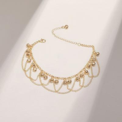 European And American Foot Decoration Personality Fashion Bell Anklet Bohemia Wave Tassel Bell Lady Anklet