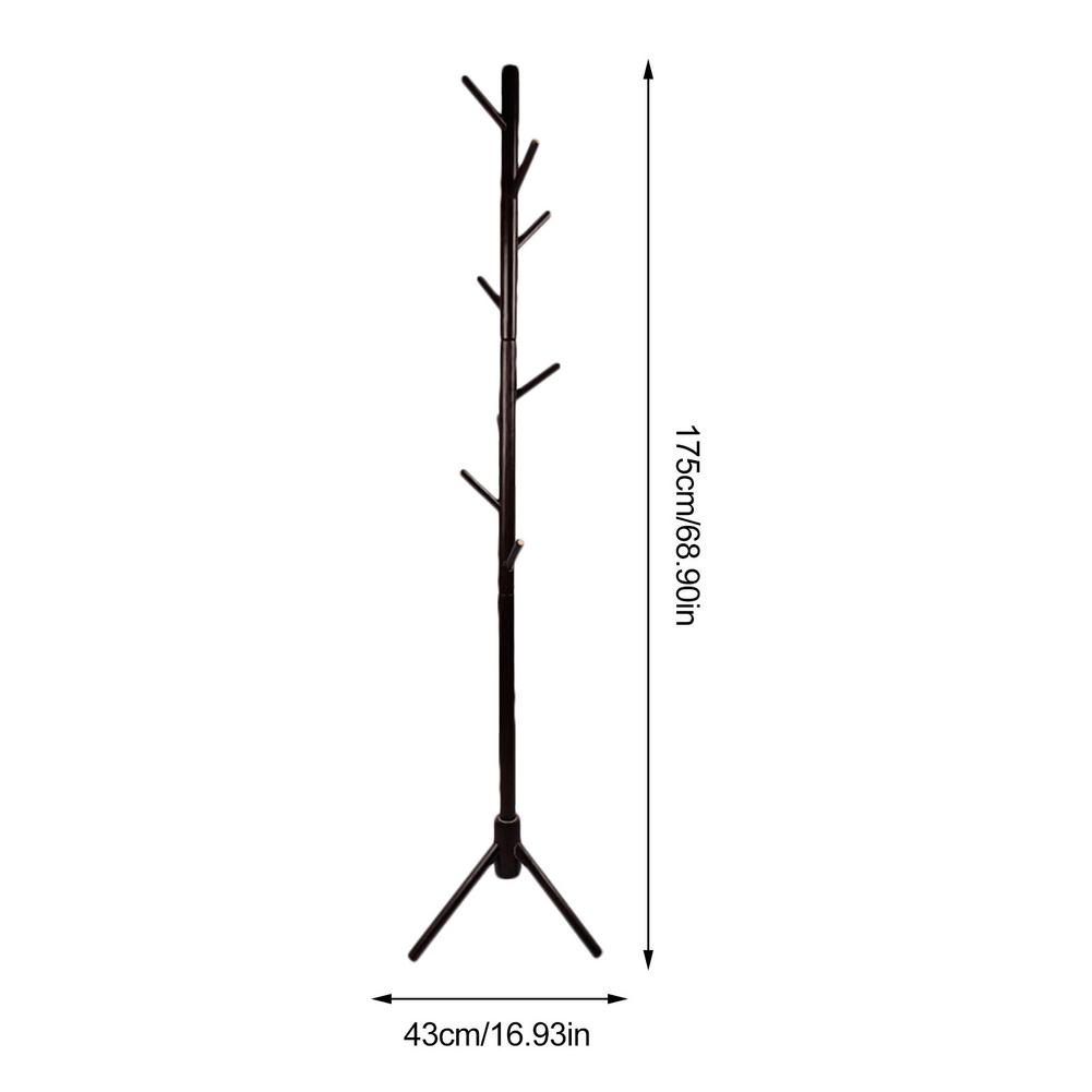 Clothes Hanger Coat Rack Hat Hanger Hallstand Hat Rack Floor Pine Coat Stand Convenient Hanger For Home Office