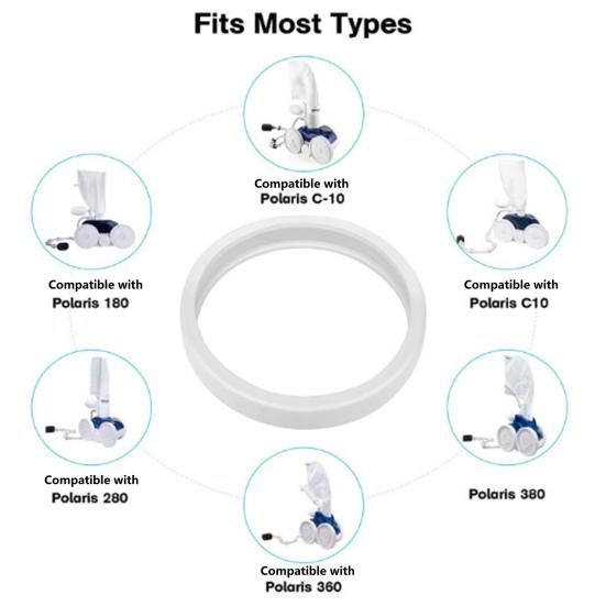Teilesatz für Poolreiniger, Ersatzteil für Poolreiniger, Allzweckreifen, Kehrschlauch, Schrubber, Poolwartungswerkzeug für Polaris 280 480