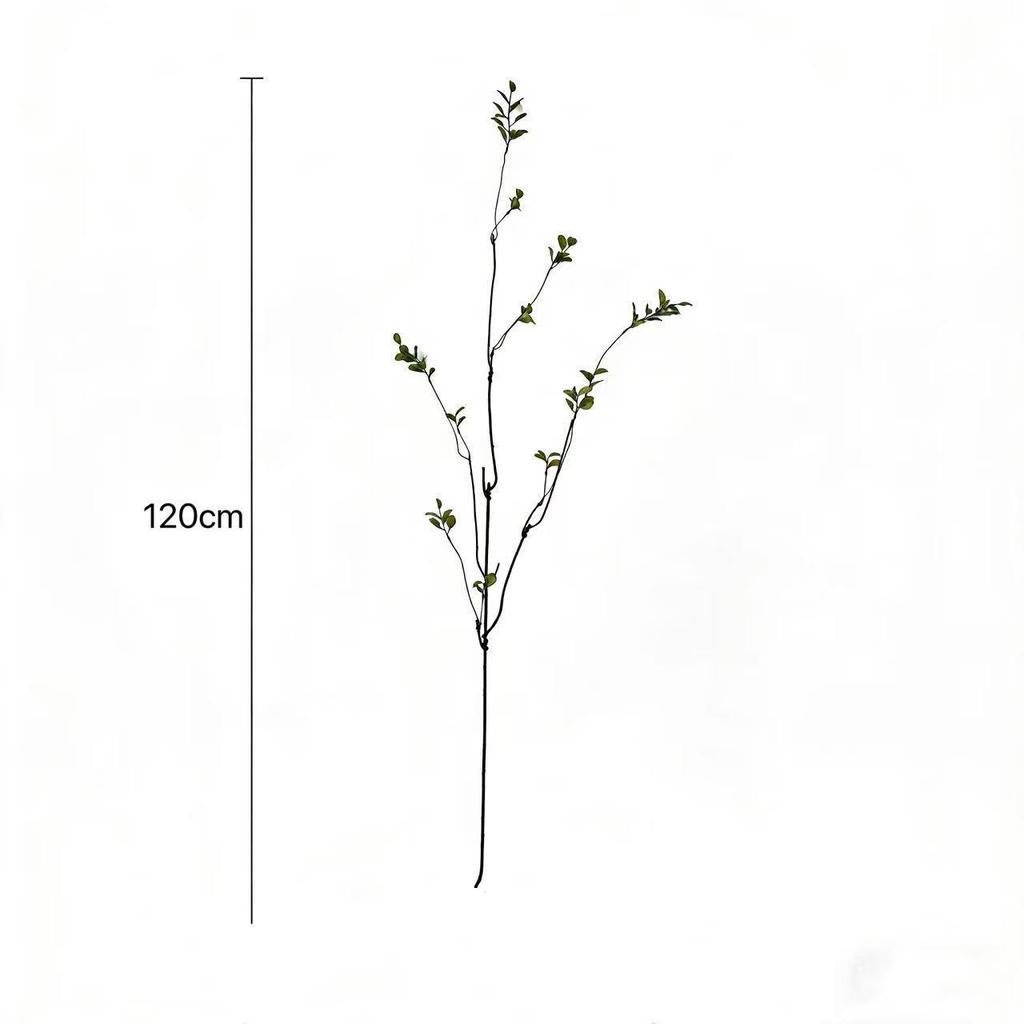 Chinese Style Autumn Branches for Home and Hotel Decor - Artificial Green Plant Ornaments for Flower Arrangements