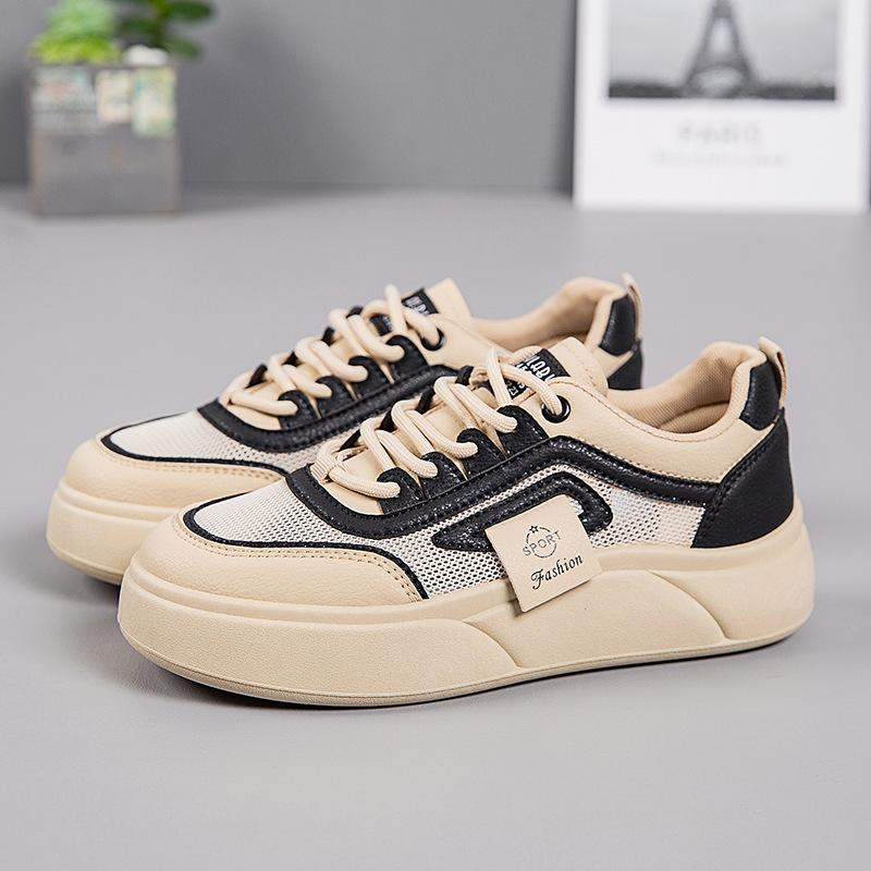 Thin-soled little white shoes for women's 2025 summer new mesh breathable soft-soled sports shoes, student casual board shoes tide