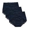 TiCitrus Sanitary Lace Heavy Plus Women's Panties, Leak-Proof, Deep-Wearing, Detail, Day/Night Use, Days, Cotton, Non-Steamy, Sizes, Juniors, 3-Pack