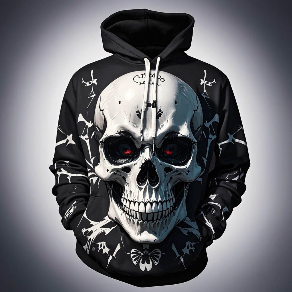Men's Autumn and Winter 3D Printed Hooded Fashion Versatile Trend Breathable Casual Hoodies & Sweatshirts (men’s)