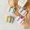 Korean Colorful Hair Clips: Children's Cross Clips & Candy Color DIY Hairpins
