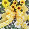 Sunflower Wreath for Front Door- Spring Summer Farmhouse Decor- St Patrick'S Day Valentine'S Thanksgiving Hanging