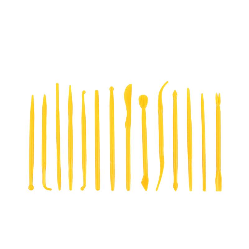 14-Piece DIY Polymer Clay Embossing & Carving Tool Set for Kids