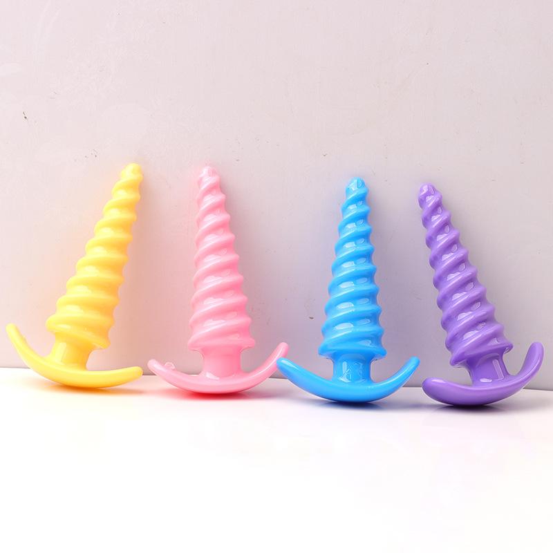 Anal Plug Butt Erotic Screw Thread Anus Plug Adult Sex Toys Woman Men Anal Dilator