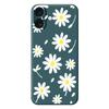 For iPhone 17 Case White Daisy Pattern Printing Straight Edge TPU Phone Back Cover