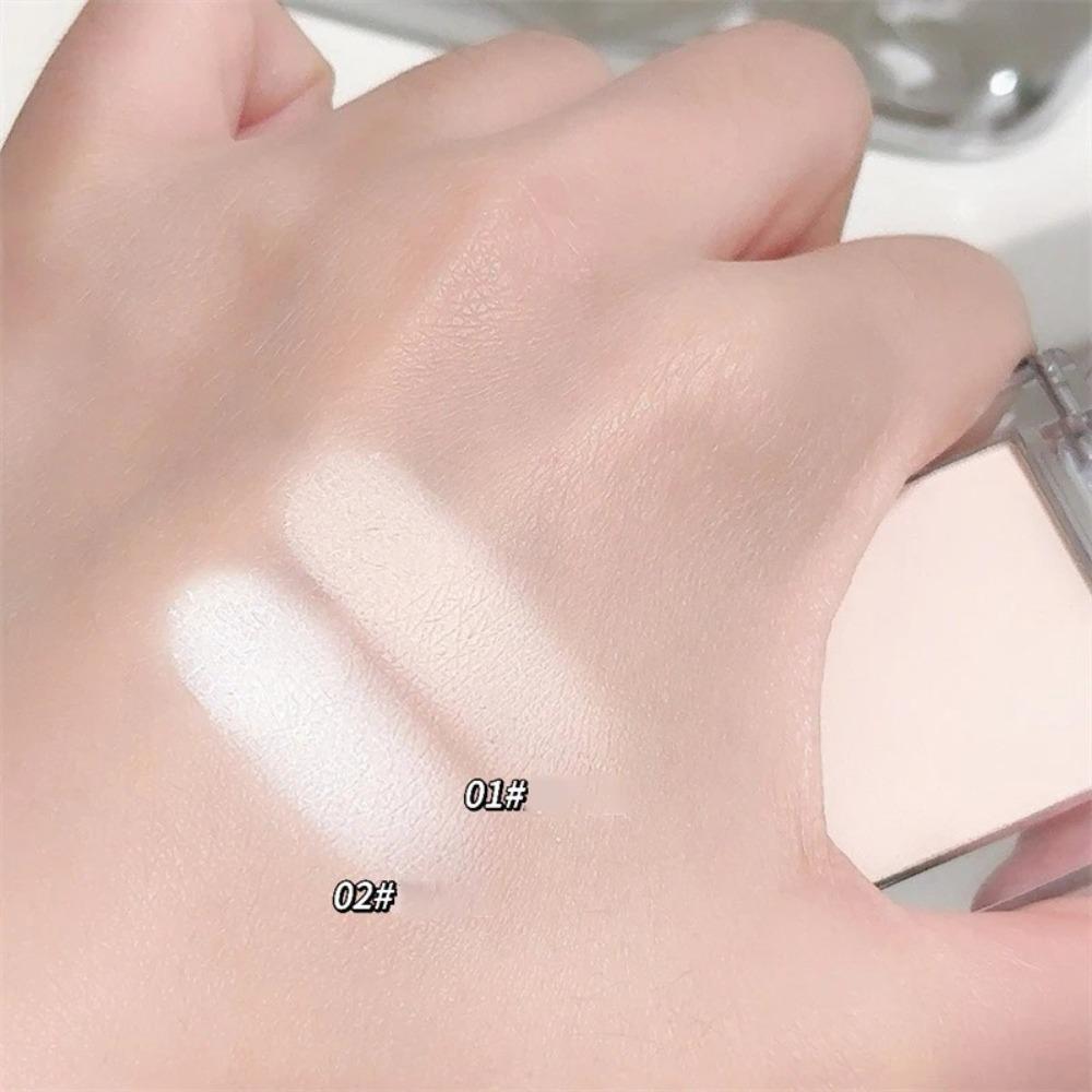 Pudră Iluminatoare Mată în Alb-Natural Fard de Ochi Iluminator 3D de Lungă Durată Paletă Machiaj Ochi Iluminează Fața Luciu Ridicat