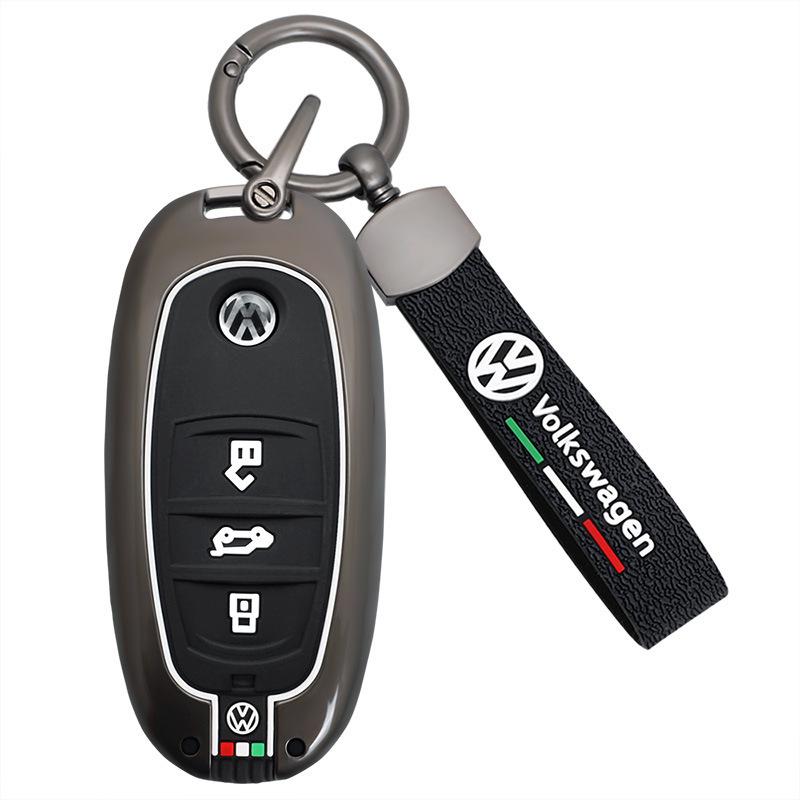 Volkswagen Touareg One-Button Start Key Case (2011-2018) - Metal Smart Key Bag