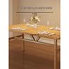 Compact Rectangular Dining Table for Home, Apartment, Restaurant, or Cafe