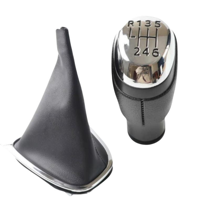 5/6 Speed For Renault Clio 4 Mk4 IV 2012 - Gear Shift Knob Head Lever Handball Leather Gear Shift Collar Gaiter Boot Cover
