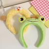 Lovely Plush Headband Cartoon Hairhoop Female Girl Face Washing Hairband Birthday Gathering Headpiece Party Accessories