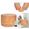 Humidificateur à grains de bois creux 700 ml, diffuseur d'arômes et lumière 7 couleurs (110‑240 V)Prise UK