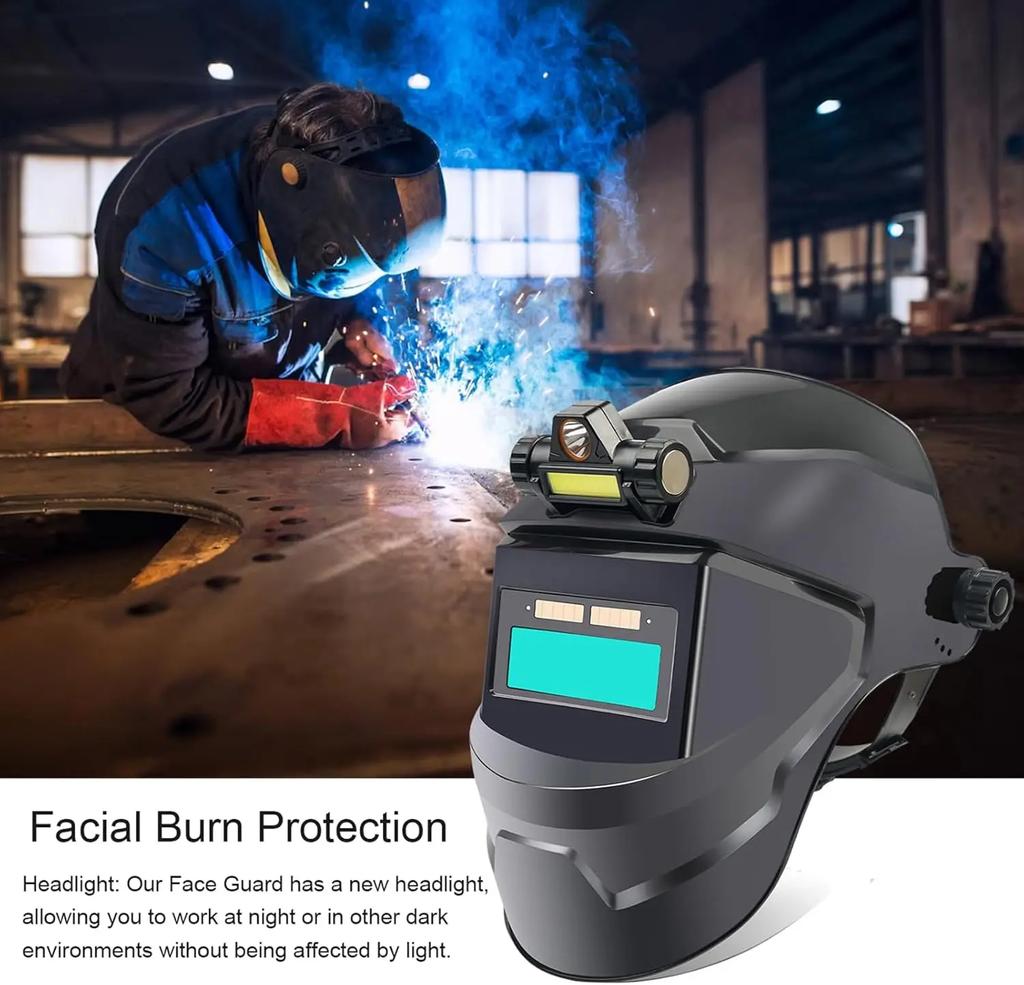 Protective Mask True Color Solar Powered Auto Darkening Welding Helmet for TIG MIG Weld Hood Helmet High Quality