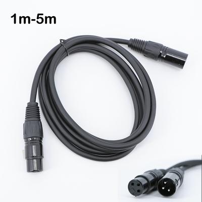 Cable de Micrófono XLR 1m 2m 5m XLR Macho de 3 Pines a Hembra Cable de Extensión de Audio para Micrófono Balanceado Cables de Parche AMP para Mesas de Mezcla Pro