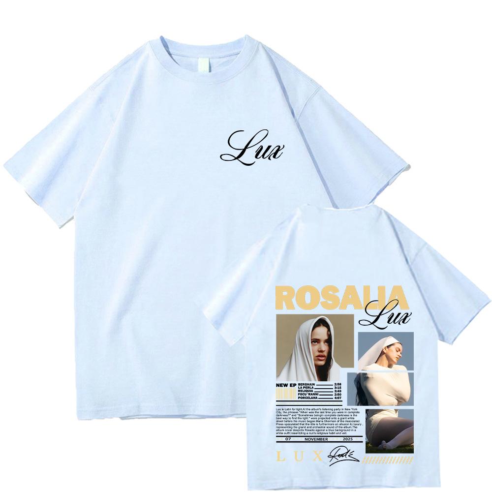 Rappeur Rosalía LUX T Shirts Chanteur Espagnol Tee Fashion Women Men 100%Cotton Clothes Comfortable Soft Short Sleeve Y2K Streetwear