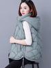 Women's Lightweight Warm Down Cotton Gilet - Autumn/Winter 2025 Style, Plus Size, Loose Fit for Middle-aged Mothers
