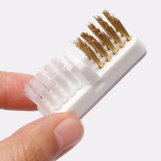 Manicure Drills Brush Soft High Elasticity Anti-Scratch Copper Wire Dual-Use Electric Manicure Machine Drills Grinding Head Brush Nails Accessories