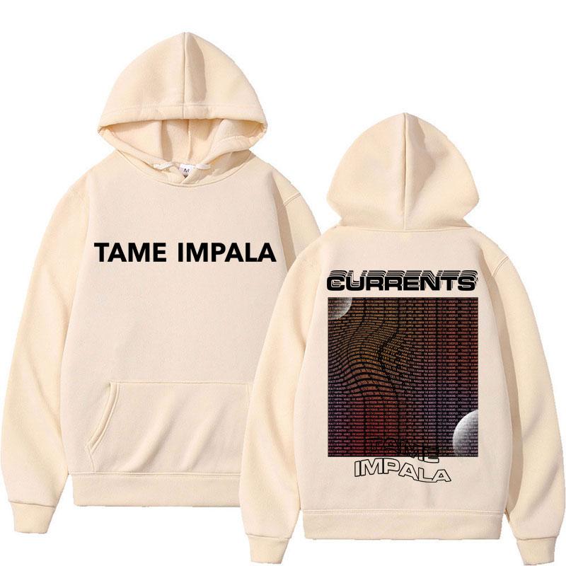 

Худі з графічним принтом Tame Impala Currents Чоловіче Жіноче Мода Хіп-Хоп Вінтажний Светр Повсякденний Оверсайз Поп-Рок Музика Довгий Рукав 2XL хакі