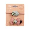 Pink Natural Star Hair Clip Set