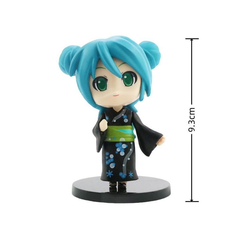 9-10cm 20style Q-version Hatsune Miku Rin Ren Kaito Anime Action Figure 3D PVC Model Cosplay Accessories Cute Lovely Gift