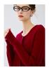 Lekasha Cashmere 12-Gauge Cable Knit Round Neck Cardigan Sweater Coat