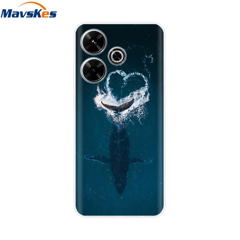 Case for Xiaomi Poco M6 4G Capa For Funda de teléfono Redmi 13 4G Back Cover For Etui Xiaomi Redmi 13 PocoM6 4G Phone Coque Para