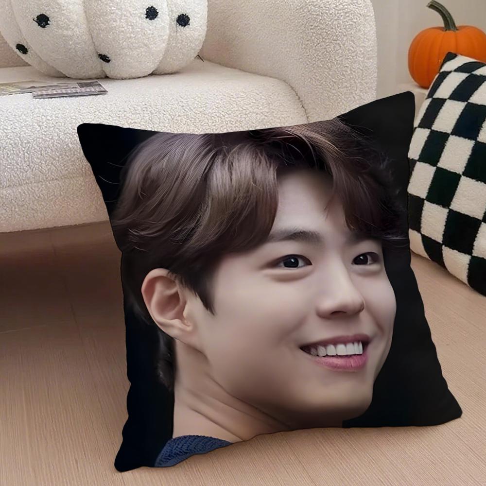 Charming Korean Handsome Actor PPark Bogum Cushion Cover Throw Pillow Cover Hidden Button Durable Polyester Chair Cushion