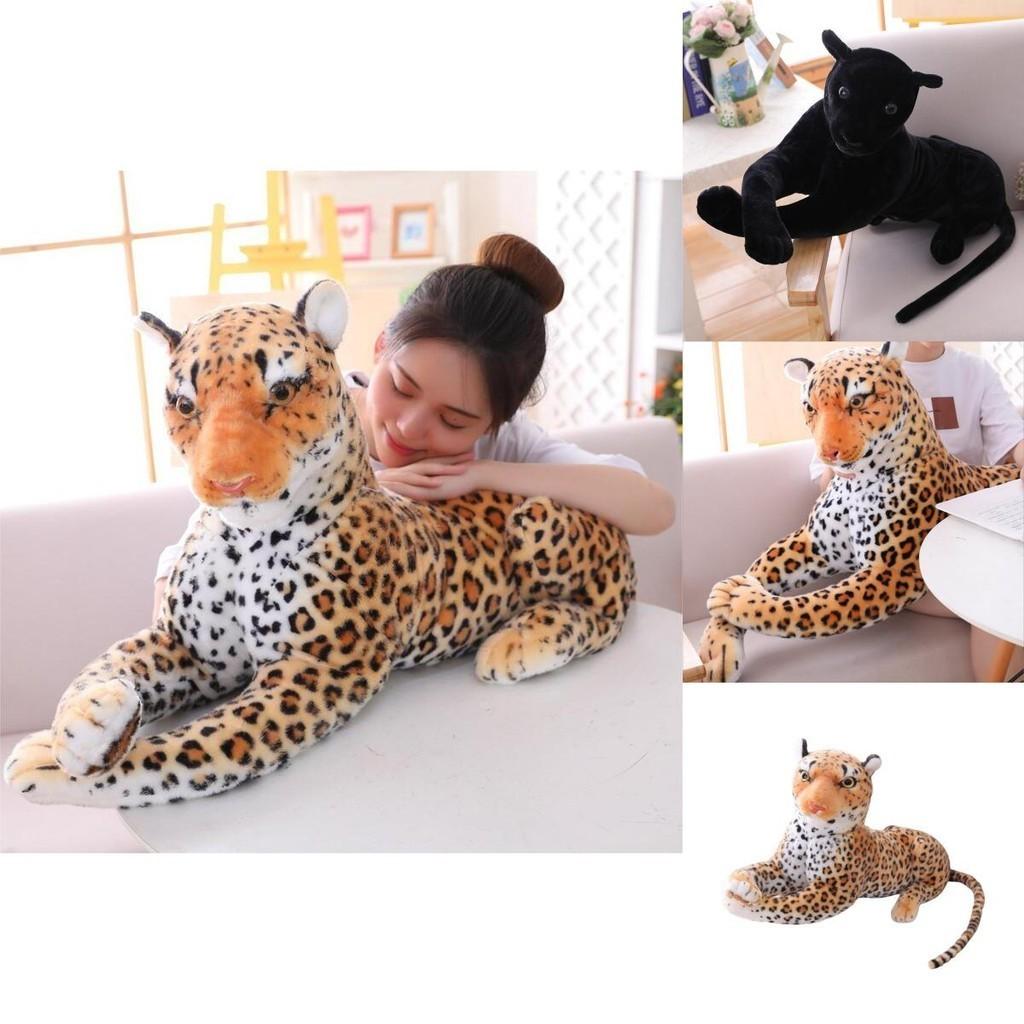Brinquedo de Pelúcia Realista de Leopardo Macio e Aconchegante, Perfeito para Decoração de Casa