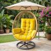 Egg Chair Cushion Waterproof Hammock Chair Cushion Outdoor Indoor Hanging Chair Cushion Replacement for Garden Yard Swing Chair