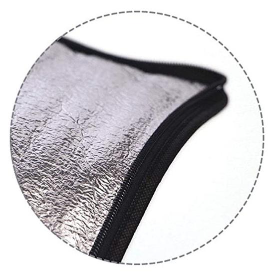 Insulation Bag Foldable Large Capacity Waterproof Autumn Picnic Aluminum Foil Food Fruit Storage Pouch for Daily Use