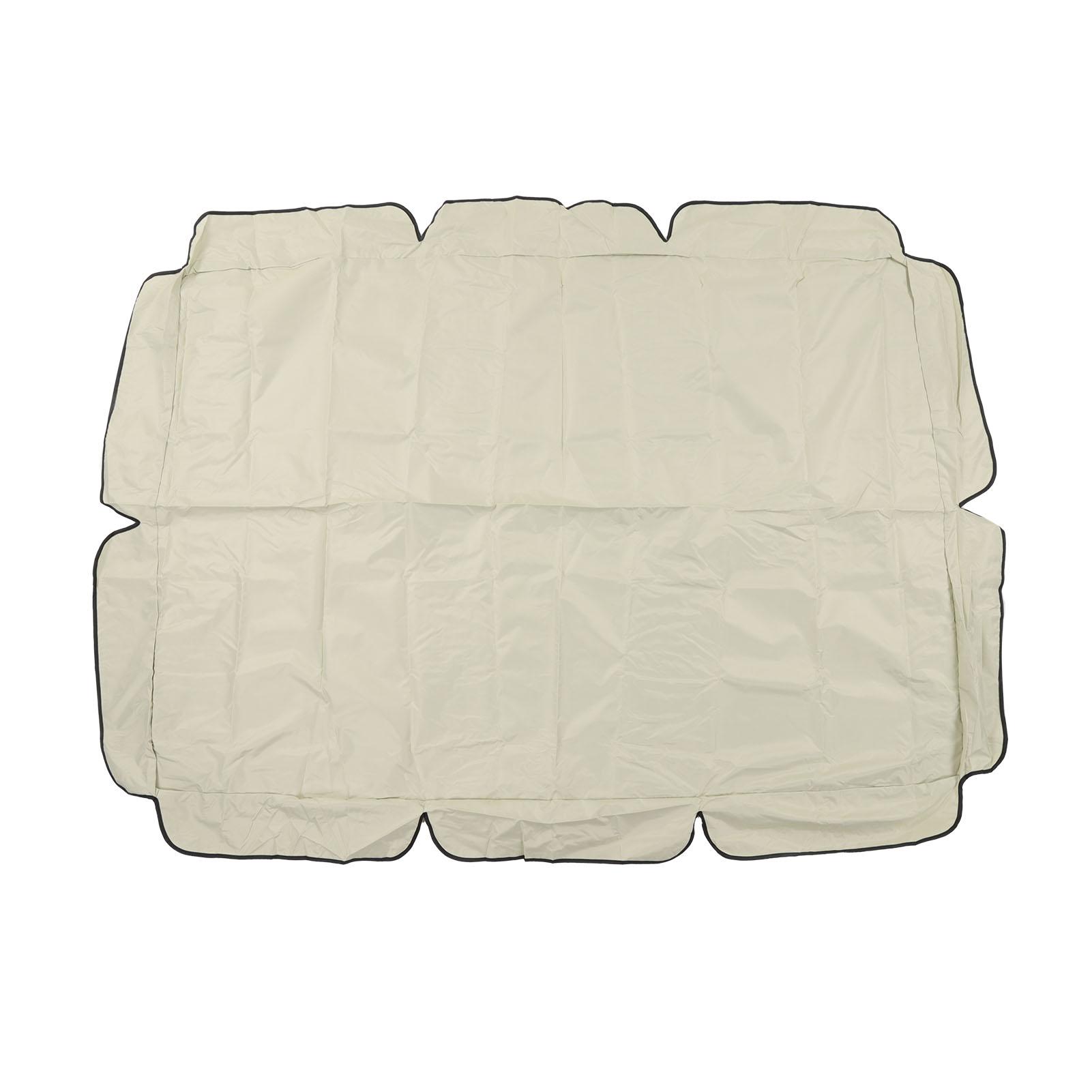 Водонепроницаемый навес для качелей на открытом воздухе, сменный навес для качелей из ткани Оксфорд с серебряным покрытием 420D бежевый